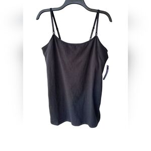 Motherhood Maternity Black Nursing Tank Top with Adjustable Straps L NWT